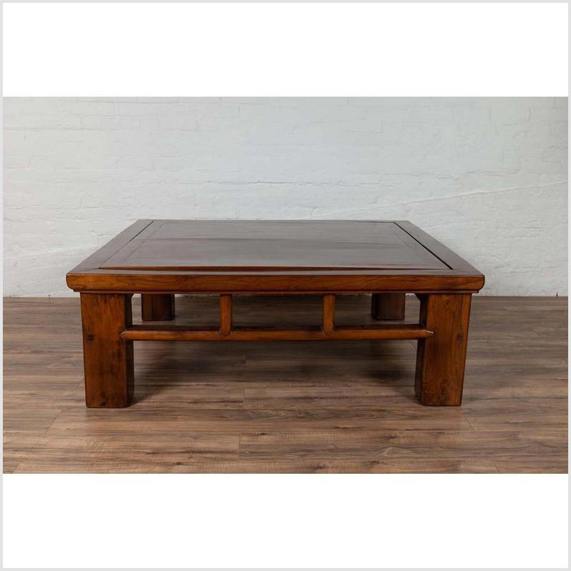 Chinese Qing Dynasty Style Elm Coffee Table with Reversible Top and Strut Motifs-YN6099-2. Asian & Chinese Furniture, Art, Antiques, Vintage Home Décor for sale at FEA Home