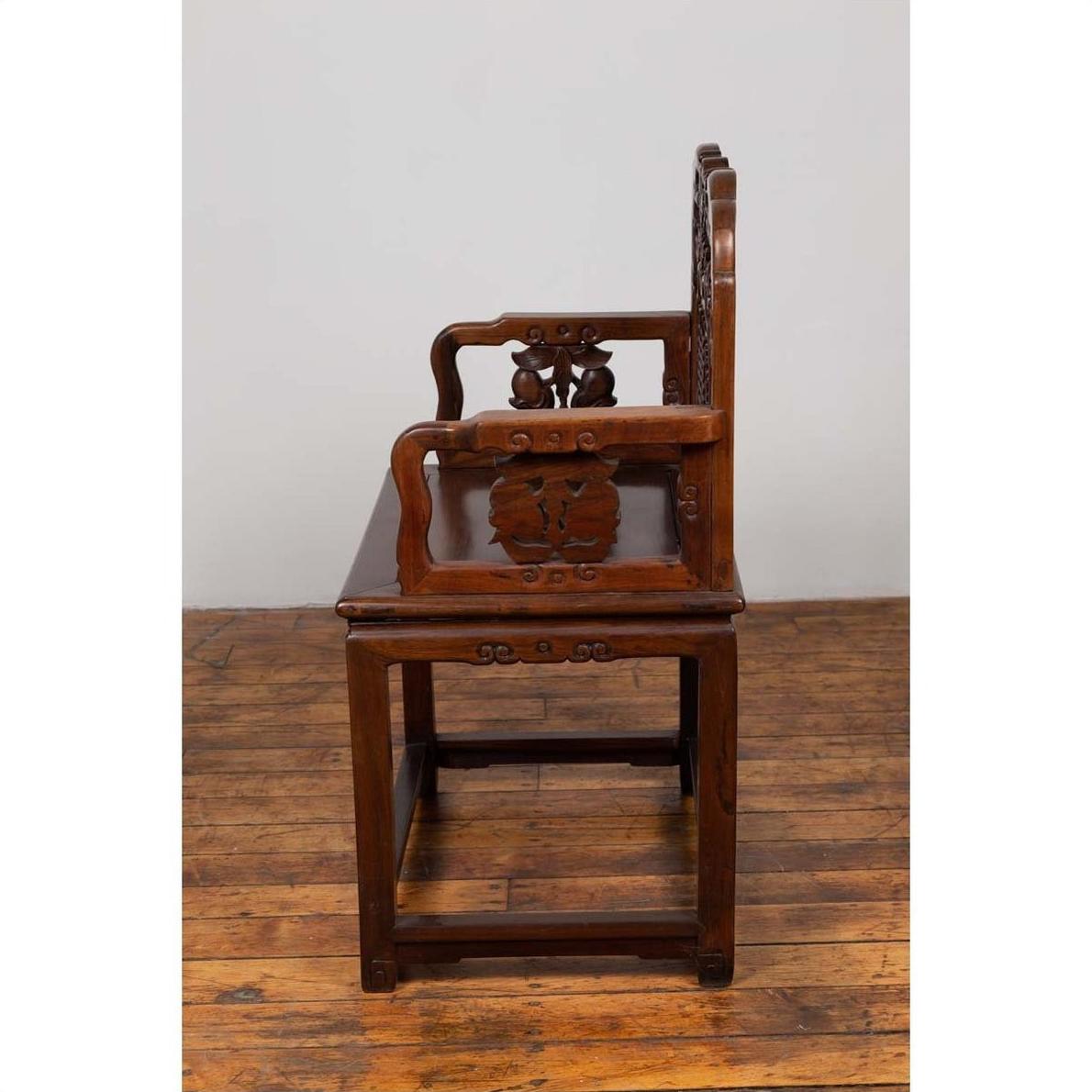 19th Century Chinese Rosewood Chair-15. Asian &amp; Chinese Furniture, Art, Antiques, Vintage Home Décor for sale at FEA Home