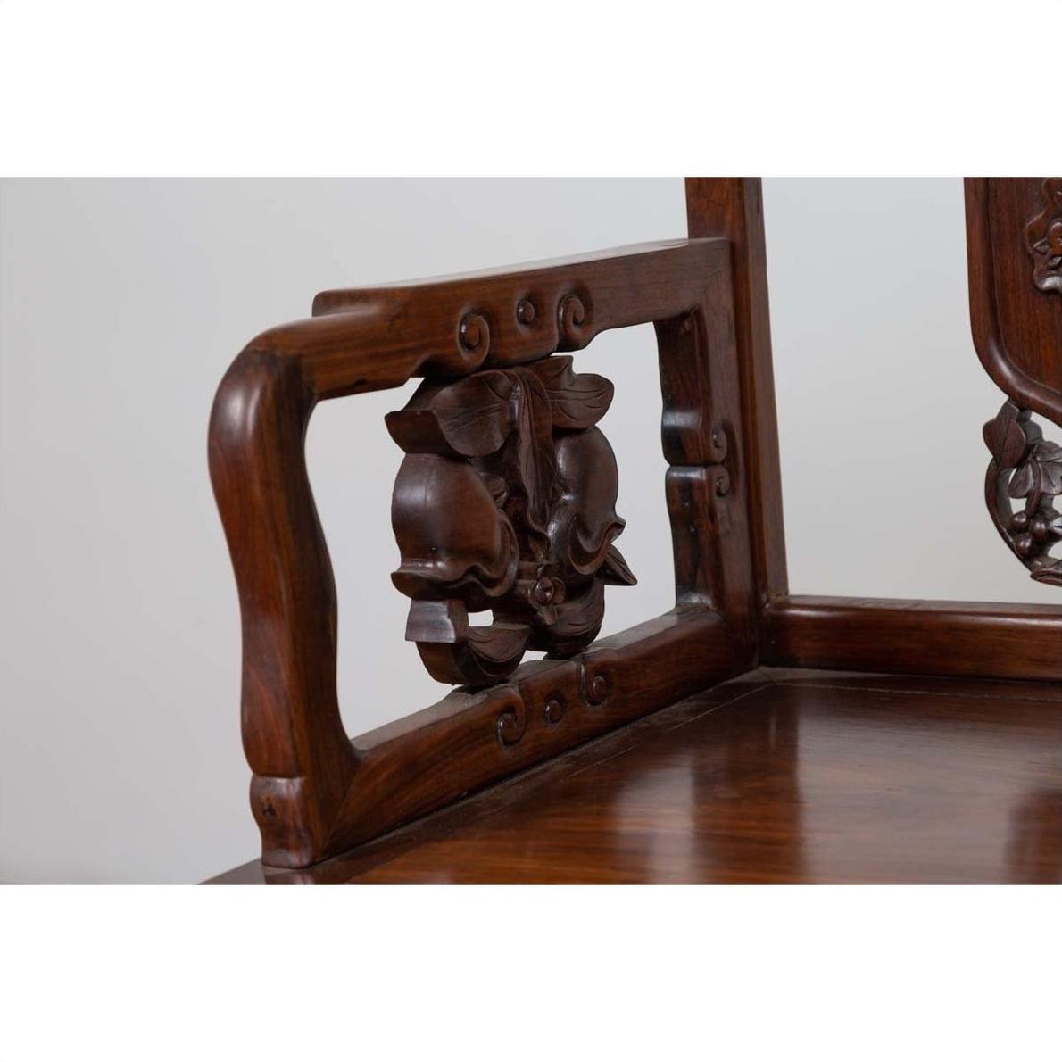 19th Century Chinese Rosewood Chair-7. Asian &amp; Chinese Furniture, Art, Antiques, Vintage Home Décor for sale at FEA Home