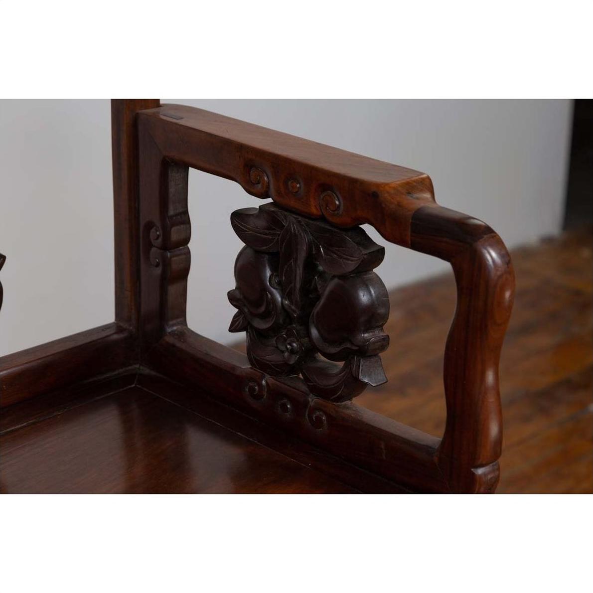 19th Century Chinese Rosewood Chair-8. Asian &amp; Chinese Furniture, Art, Antiques, Vintage Home Décor for sale at FEA Home