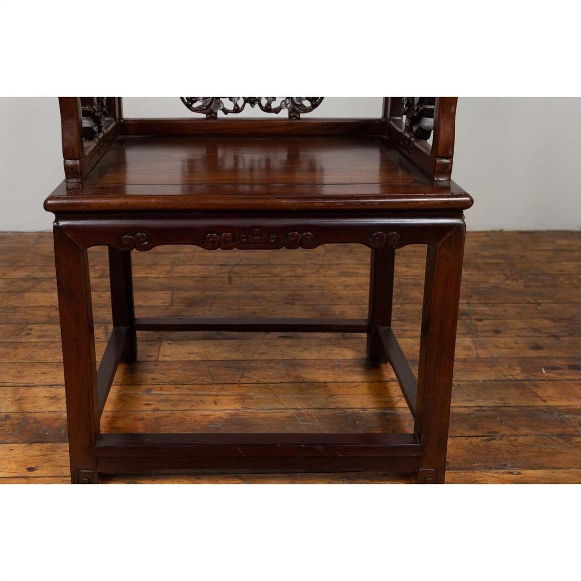 19th Century Chinese Rosewood Chair-9. Asian &amp; Chinese Furniture, Art, Antiques, Vintage Home Décor for sale at FEA Home