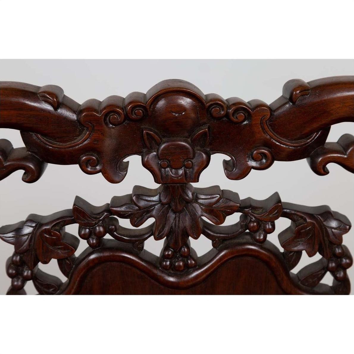 19th Century Chinese Rosewood Chair-10. Asian &amp; Chinese Furniture, Art, Antiques, Vintage Home Décor for sale at FEA Home