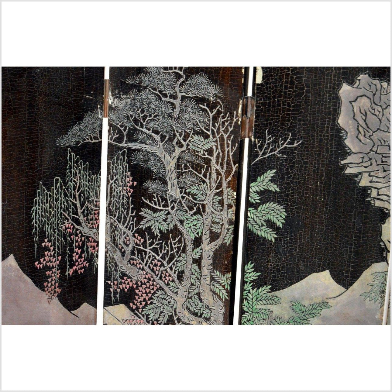 Chinese 6- Panel Ping Feng-6. Asian &amp; Chinese Furniture, Art, Antiques, Vintage Home Décor for sale at FEA Home