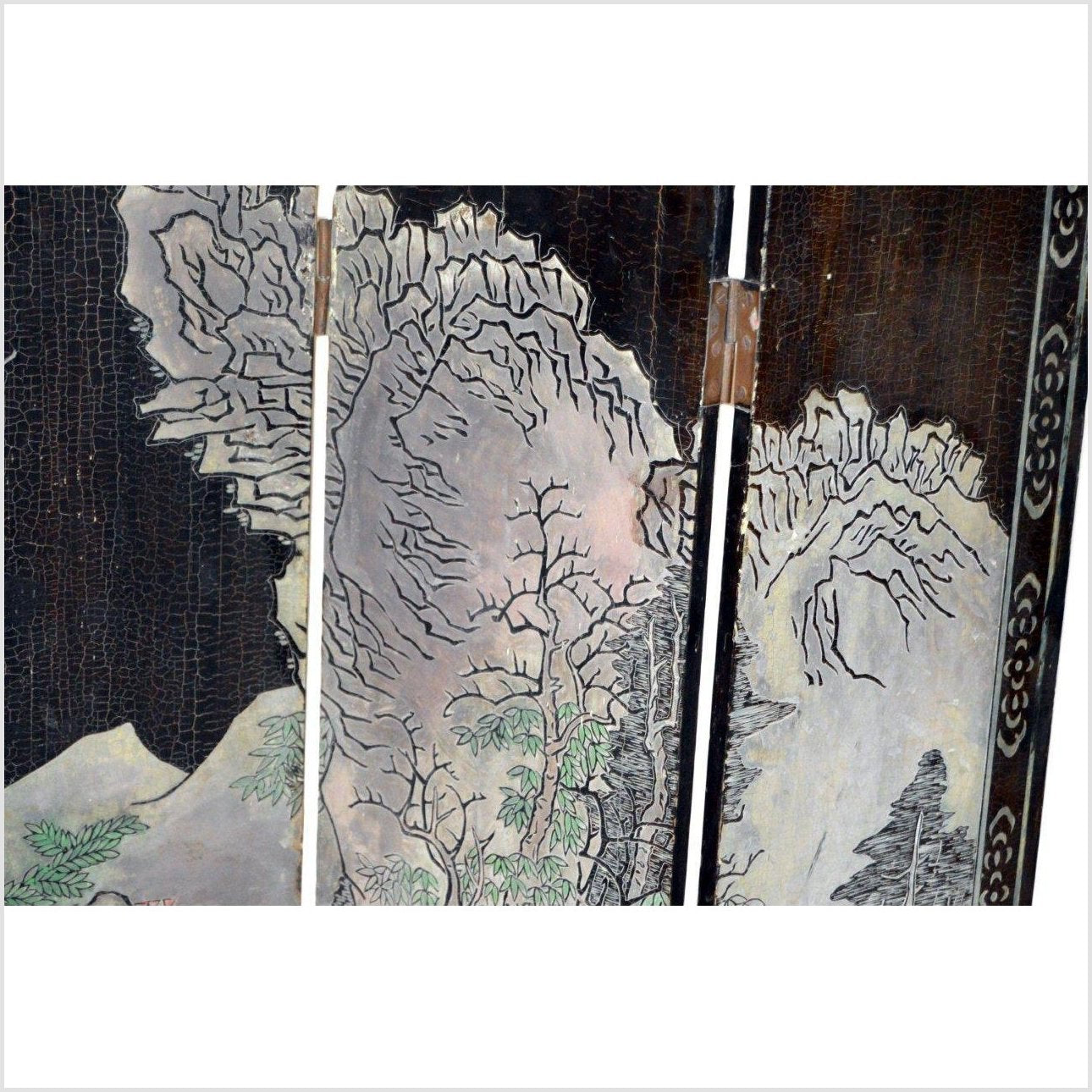 Chinese 6- Panel Ping Feng-YN2860-7. Asian & Chinese Furniture, Art, Antiques, Vintage Home Décor for sale at FEA Home