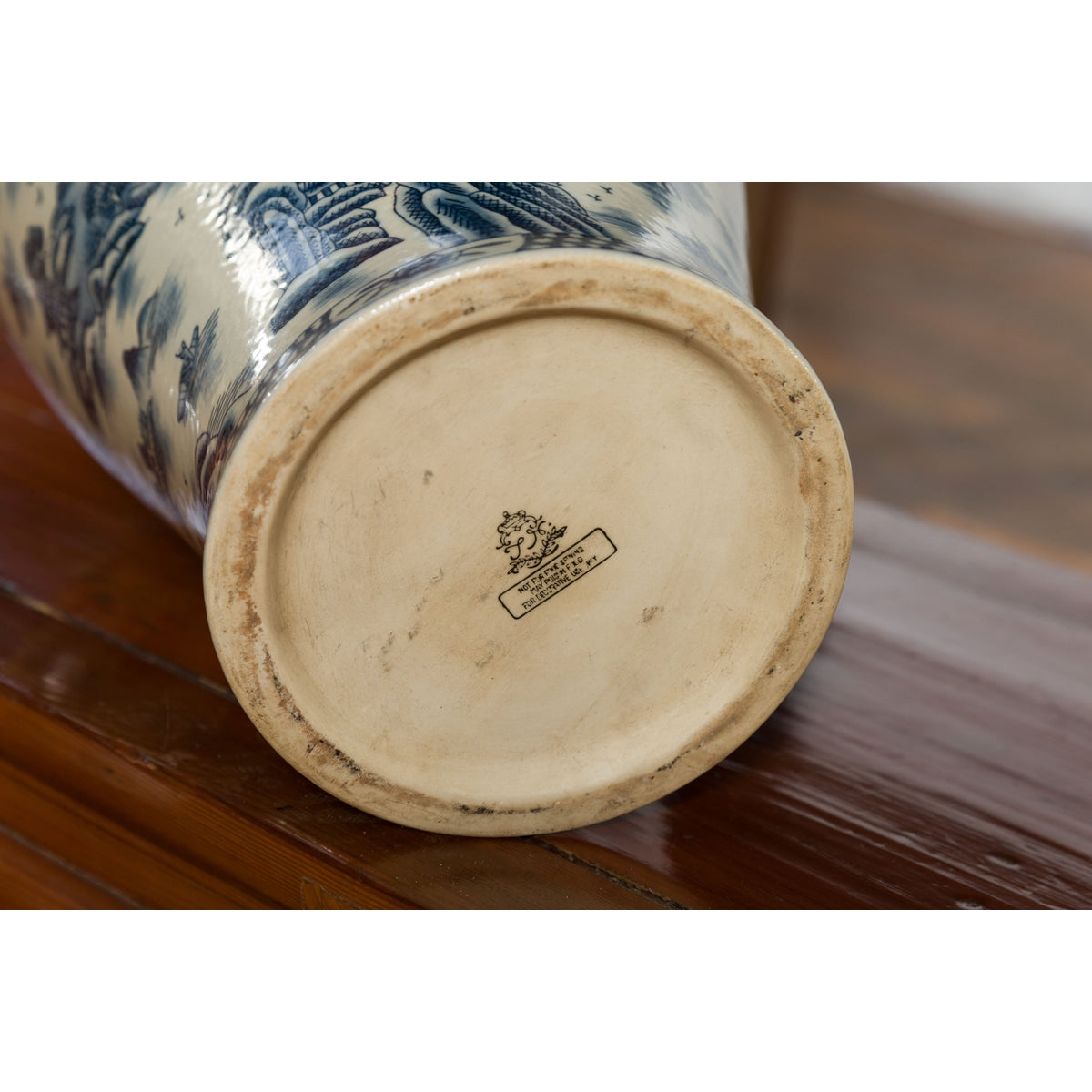 Porcelain Vintage Blue and White Chinese Vase-12. Asian &amp; Chinese Furniture, Art, Antiques, Vintage Home Décor for sale at FEA Home