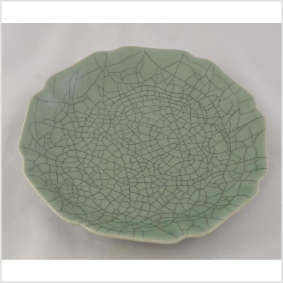 Chinese Vintage Celadon Plate/Bowl-1. Asian & Chinese Furniture, Art, Antiques, Vintage Home Décor for sale at FEA Home