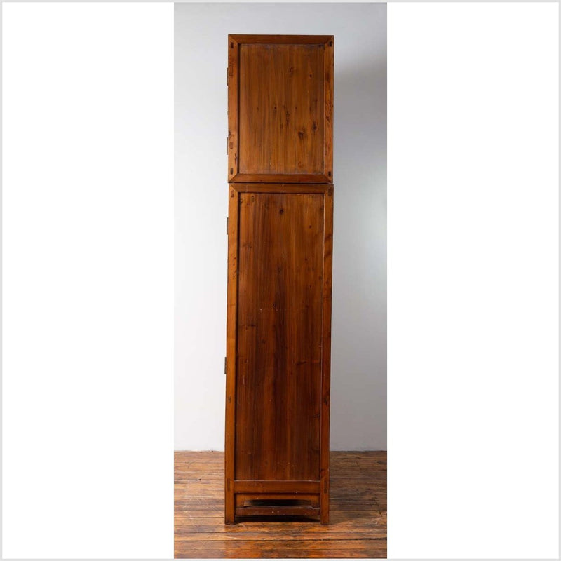 Chinese Vintage Elm Compound Two-Part Wedding Wardrobe with Doors and Drawers-YN6429-11. Asian & Chinese Furniture, Art, Antiques, Vintage Home Décor for sale at FEA Home