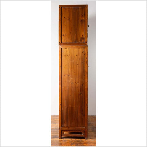 Chinese Vintage Elm Compound Two-Part Wedding Wardrobe with Doors and Drawers-YN6429-9. Asian & Chinese Furniture, Art, Antiques, Vintage Home Décor for sale at FEA Home