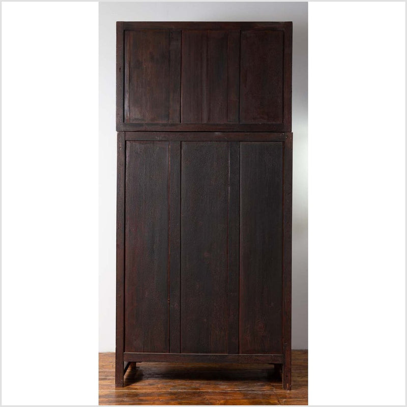 Chinese Vintage Elm Compound Two-Part Wedding Wardrobe with Doors and Drawers-YN6429-10. Asian & Chinese Furniture, Art, Antiques, Vintage Home Décor for sale at FEA Home