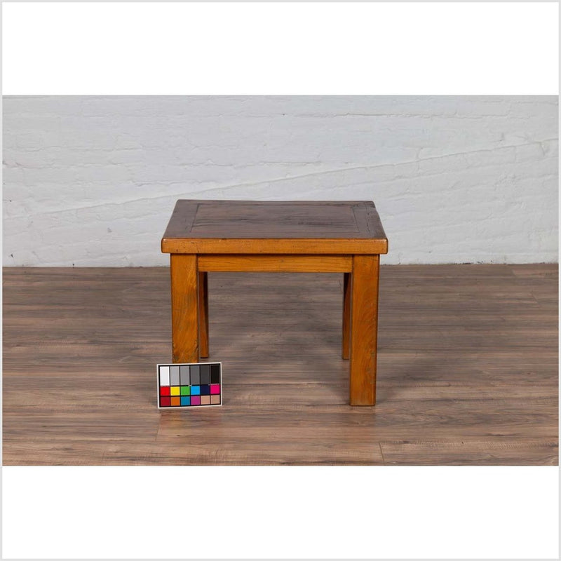 Chinese Vintage Natural Wood Side Table with Square Legs and Contemporary Design-YN6183-4. Asian & Chinese Furniture, Art, Antiques, Vintage Home Décor for sale at FEA Home