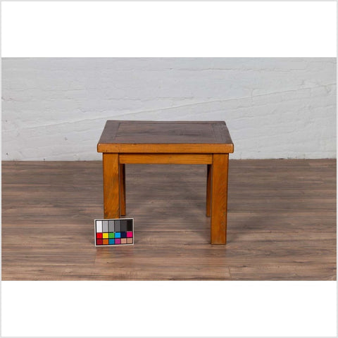 Chinese Vintage Natural Wood Side Table with Square Legs and Contemporary Design-YN6183-4. Asian & Chinese Furniture, Art, Antiques, Vintage Home Décor for sale at FEA Home
