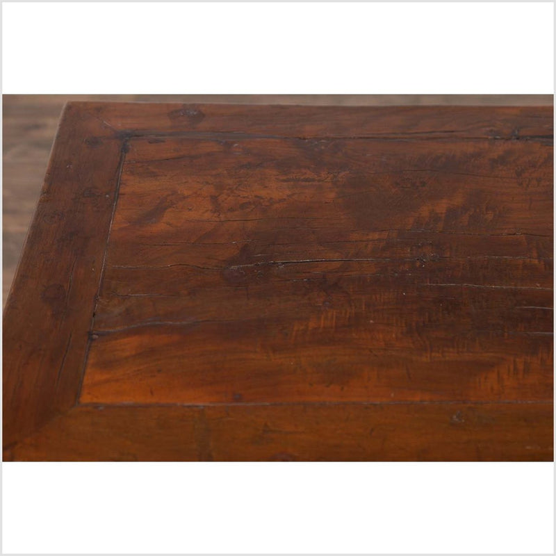 Chinese Vintage Natural Wood Side Table with Square Legs and Contemporary Design-YN6183-7. Asian & Chinese Furniture, Art, Antiques, Vintage Home Décor for sale at FEA Home