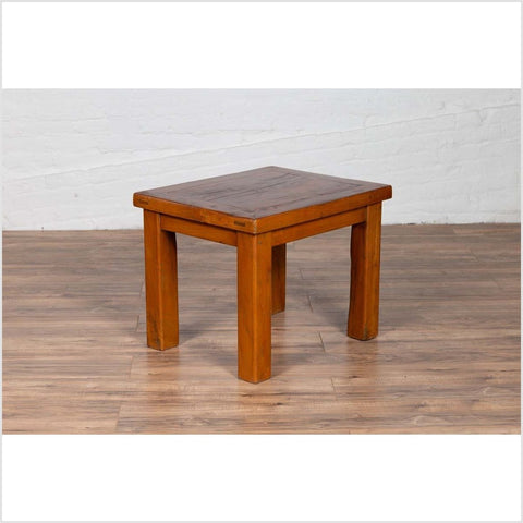 Chinese Vintage Natural Wood Side Table with Square Legs and Contemporary Design-YN6183-9. Asian & Chinese Furniture, Art, Antiques, Vintage Home Décor for sale at FEA Home