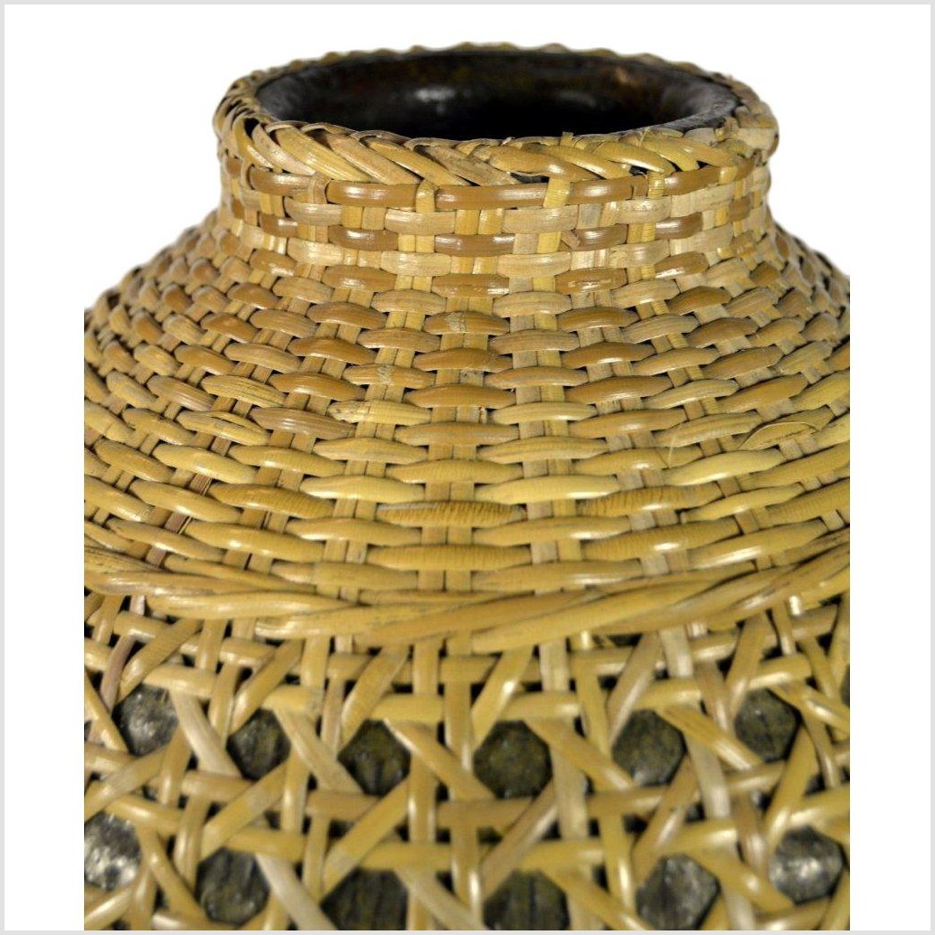 Chinese Wicker Covered Demijohn-2. Asian & Chinese Furniture, Art, Antiques, Vintage Home Décor for sale at FEA Home