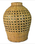 Chinese Wicker Covered Demijohn-1. Asian & Chinese Furniture, Art, Antiques, Vintage Home Décor for sale at FEA Home