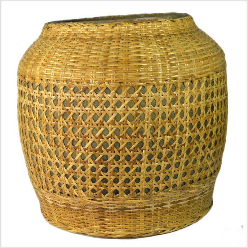 Chinese Wicker Covered Demijohn- Asian Antiques, Vintage Home Decor & Chinese Furniture - FEA Home