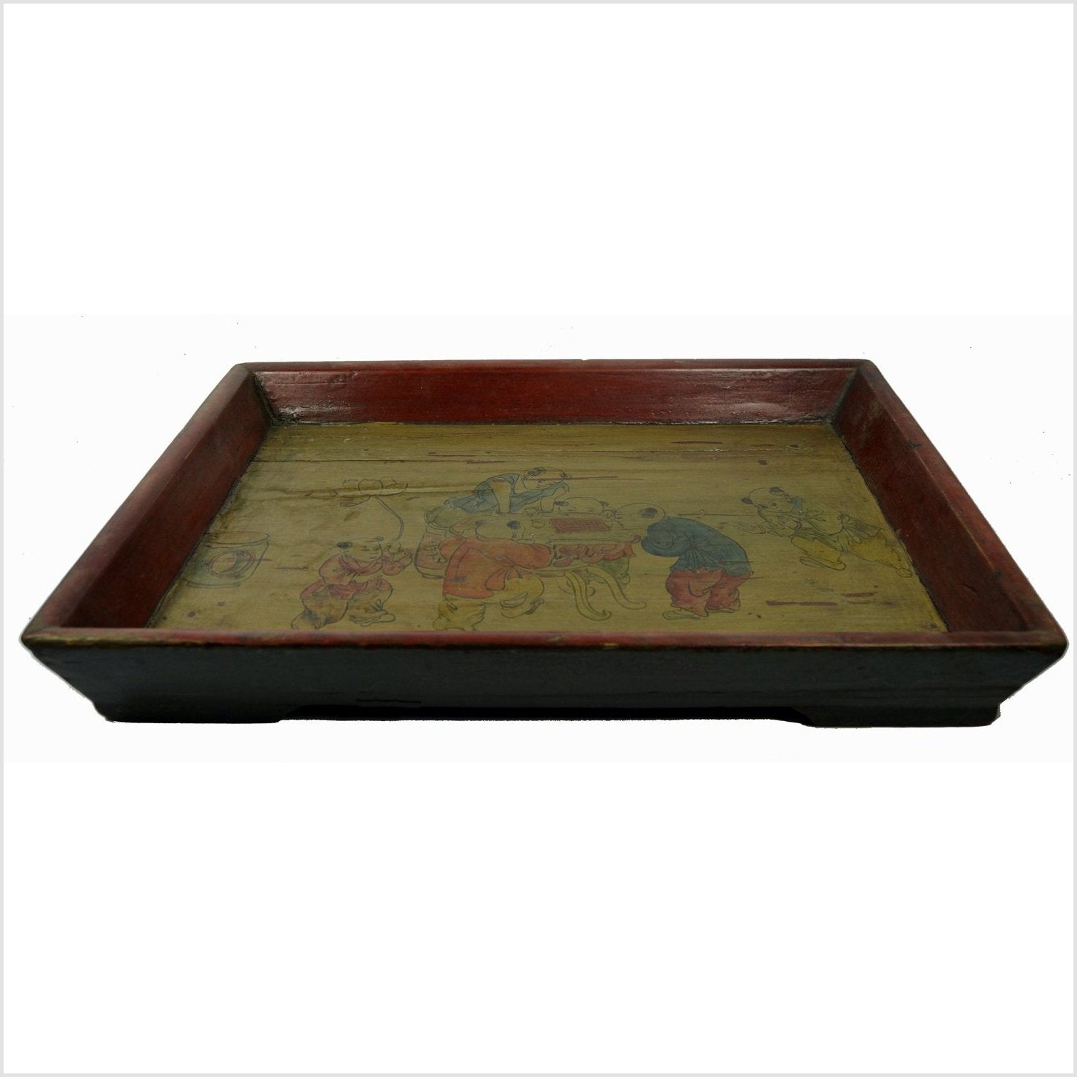 Chinese Wooden Tray-4. Asian &amp; Chinese Furniture, Art, Antiques, Vintage Home Décor for sale at FEA Home