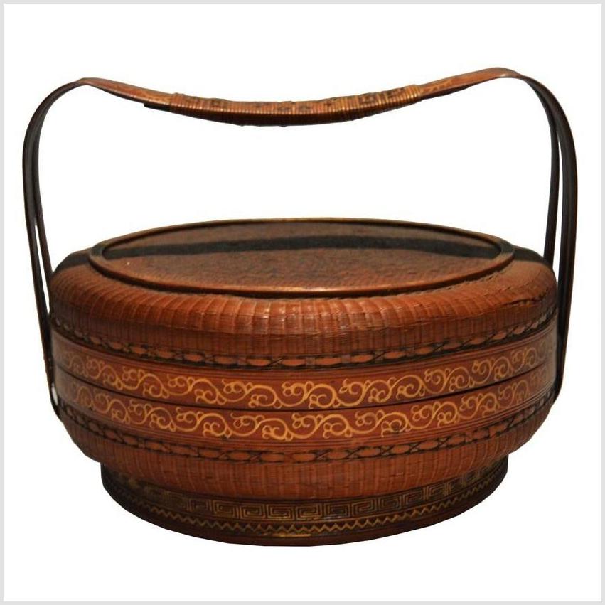 Chinese Woven Basket-2. Asian & Chinese Furniture, Art, Antiques, Vintage Home Décor for sale at FEA Home