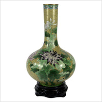 Cloisonne Green  Vase