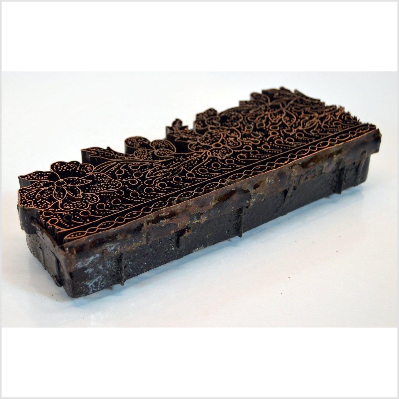Copper Batik ink block-6. Asian &amp; Chinese Furniture, Art, Antiques, Vintage Home Décor for sale at FEA Home