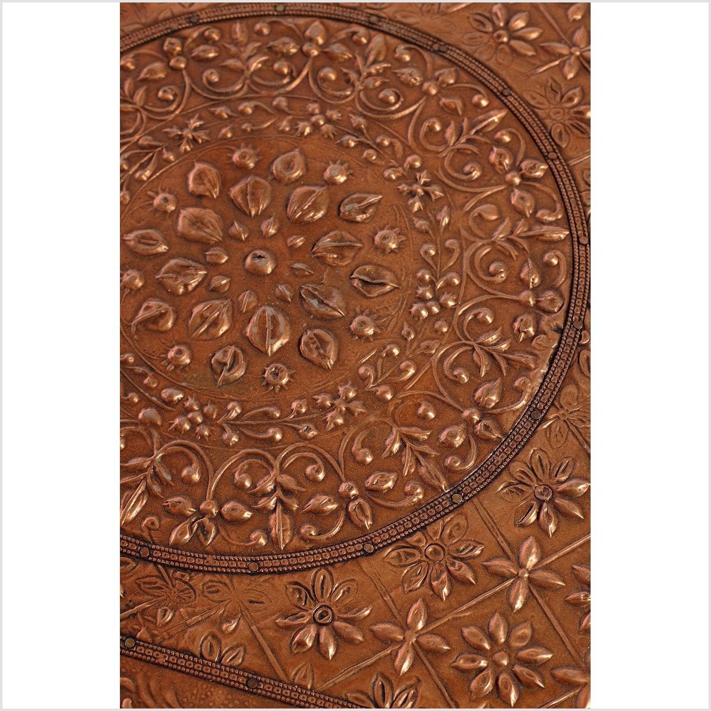 Copper Coffee Table-4. Asian &amp; Chinese Furniture, Art, Antiques, Vintage Home Décor for sale at FEA Home