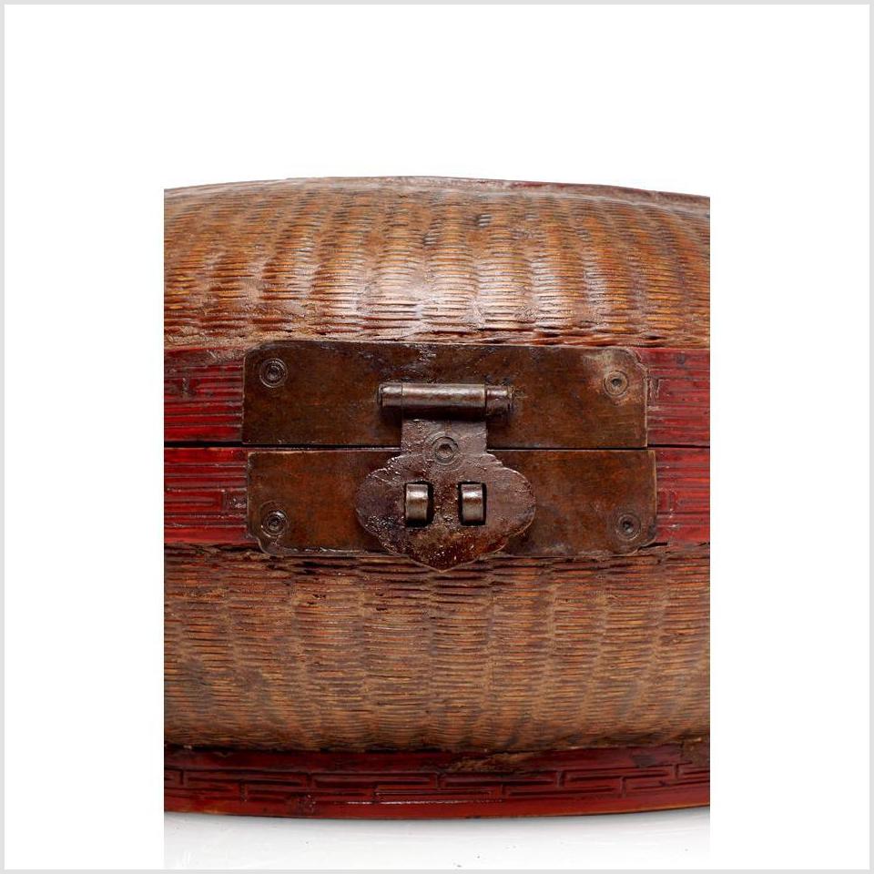 Covered Woven Basket-2. Asian & Chinese Furniture, Art, Antiques, Vintage Home Décor for sale at FEA Home