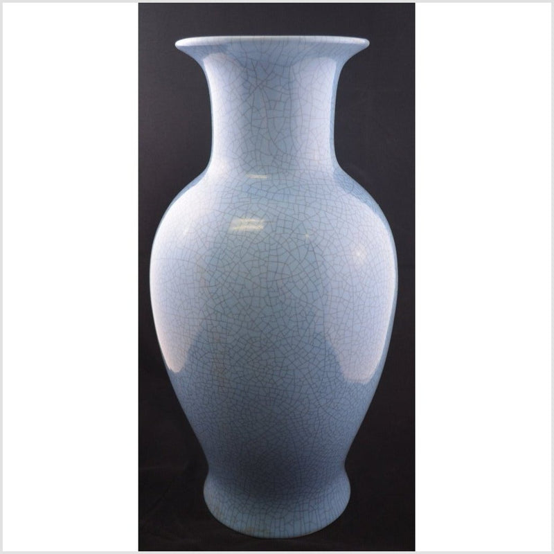 Crackle Blue Porcelain Vase- Asian Antiques, Vintage Home Decor & Chinese Furniture - FEA Home