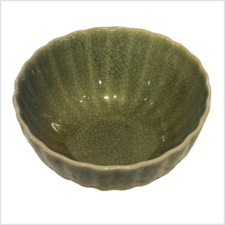 Crackle Celadon Porcelain Bowl-2. Asian & Chinese Furniture, Art, Antiques, Vintage Home Décor for sale at FEA Home