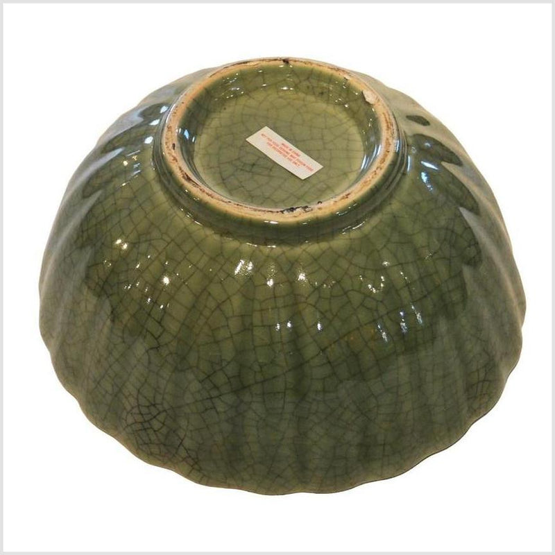 Crackle Celadon Porcelain Bowl-YN3788-4. Asian & Chinese Furniture, Art, Antiques, Vintage Home Décor for sale at FEA Home
