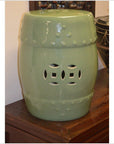 Crackle Celadon Porcelain Garden Seat-2. Asian & Chinese Furniture, Art, Antiques, Vintage Home Décor for sale at FEA Home