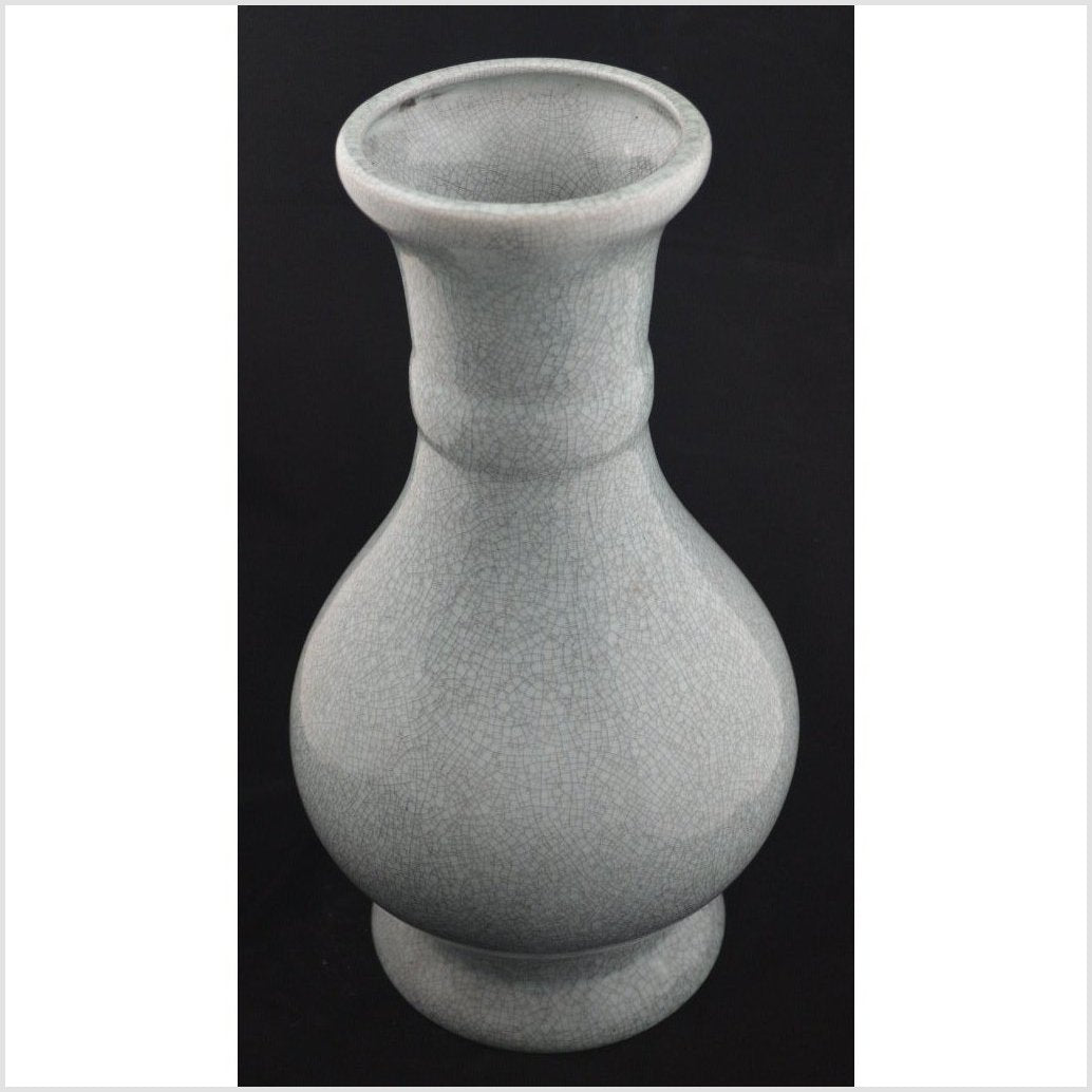 Crackle Gray Porcelain Vase-2. Asian & Chinese Furniture, Art, Antiques, Vintage Home Décor for sale at FEA Home