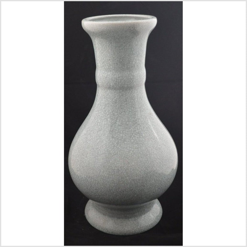 Crackle Gray Porcelain Vase