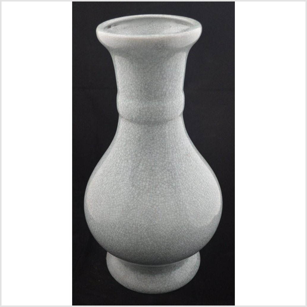 Crackle Gray Porcelain Vase-1. Asian & Chinese Furniture, Art, Antiques, Vintage Home Décor for sale at FEA Home