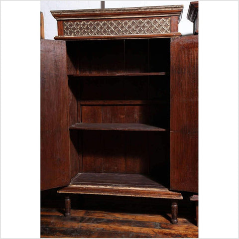 Early 20th Century Two-Door Painted Teak Javanese Cabinet with Diamond Patterns-YN2117-7. Asian & Chinese Furniture, Art, Antiques, Vintage Home Décor for sale at FEA Home