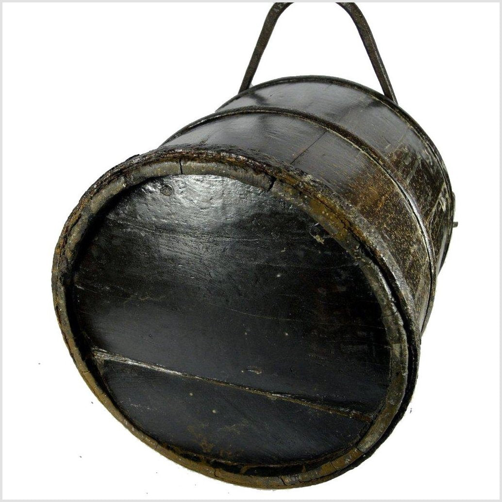 Early Wooden Bucket-7. Asian &amp; Chinese Furniture, Art, Antiques, Vintage Home Décor for sale at FEA Home