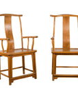 Pair of Chinese Qing Dynasty 19th Century Lamp Hanger Chairs with Natural Patina-1. Asian & Chinese Furniture, Art, Antiques, Vintage Home Décor for sale at FEA Home