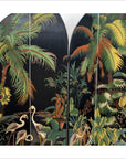 Four-Panel Crane and Floral Motif Screen-4. Asian & Chinese Furniture, Art, Antiques, Vintage Home Décor for sale at FEA Home