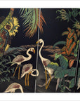 Four-Panel Crane and Floral Motif Screen-5. Asian & Chinese Furniture, Art, Antiques, Vintage Home Décor for sale at FEA Home