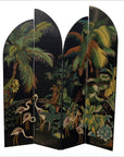Four-Panel Crane and Floral Motif Screen-1. Asian & Chinese Furniture, Art, Antiques, Vintage Home Décor for sale at FEA Home