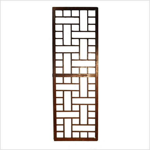 Geometric Wood Carving- Asian Antiques, Vintage Home Decor & Chinese Furniture - FEA Home