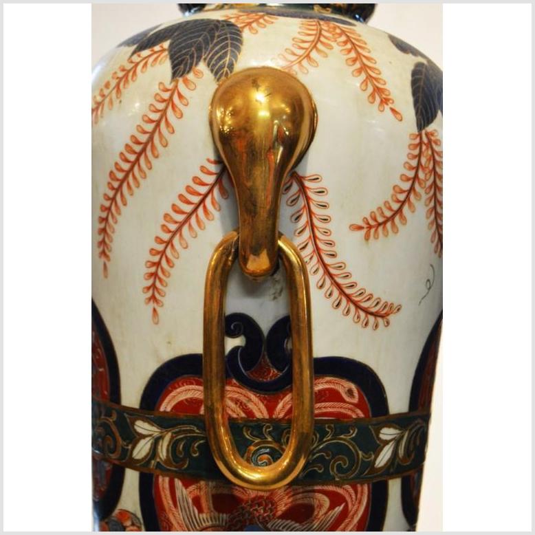 Gilt Ornate Tall Imari Altar Vase-YN3840-3. Asian & Chinese Furniture, Art, Antiques, Vintage Home Décor for sale at FEA Home