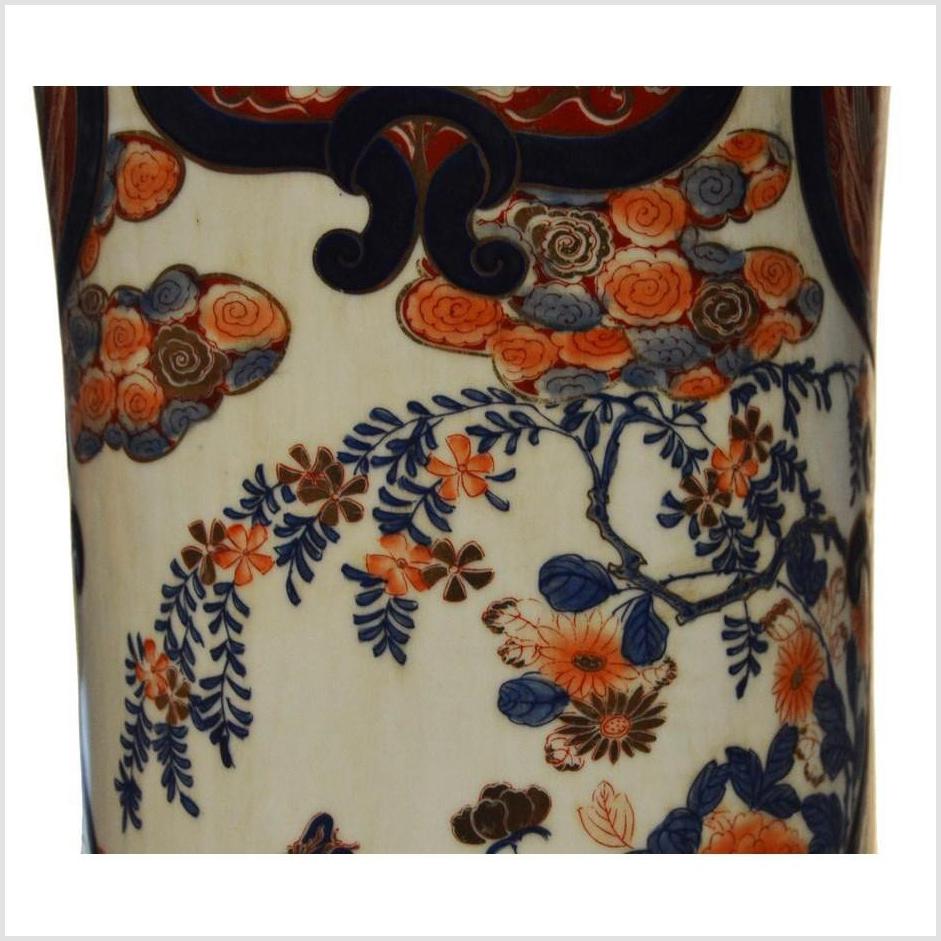 Gilt Ornate Tall Imari Altar Vase-5. Asian &amp; Chinese Furniture, Art, Antiques, Vintage Home Décor for sale at FEA Home
