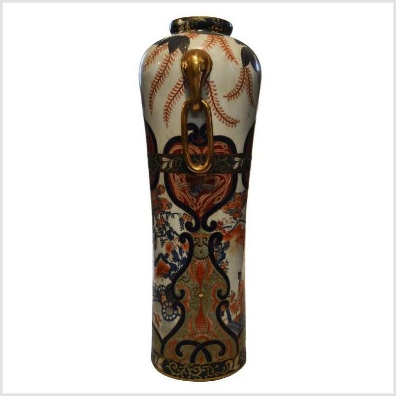 Gilt Ornate Tall Imari Altar Vase-YN3840-1. Asian & Chinese Furniture, Art, Antiques, Vintage Home Décor for sale at FEA Home