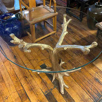 Gold Patina Tree Table Base