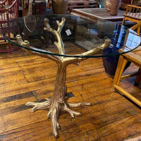 Gold Patina Tree Table Base