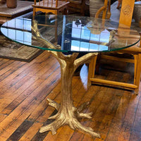 Gold Patina Tree Table Base