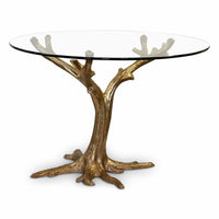 Gold Patina Tree Table Base