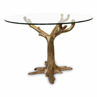 Gold Patina Tree Table Base