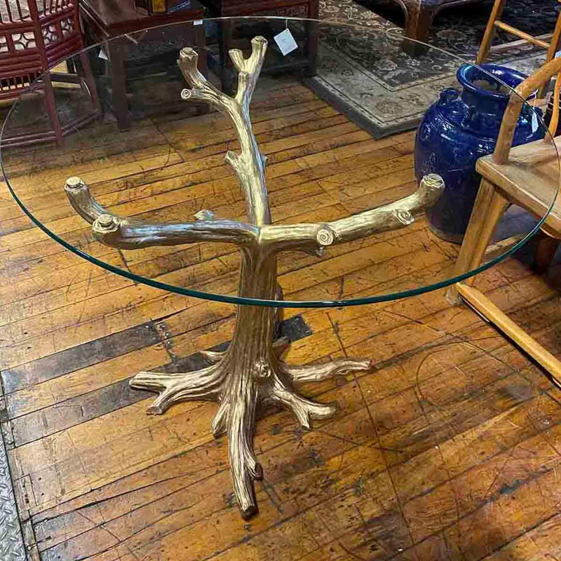 Gold Patina Tree Table Base-RG928G-9. Asian & Chinese Furniture, Art, Antiques, Vintage Home Décor for sale at FEA Home