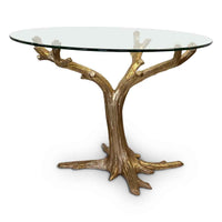 Gold Patina Tree Table Base